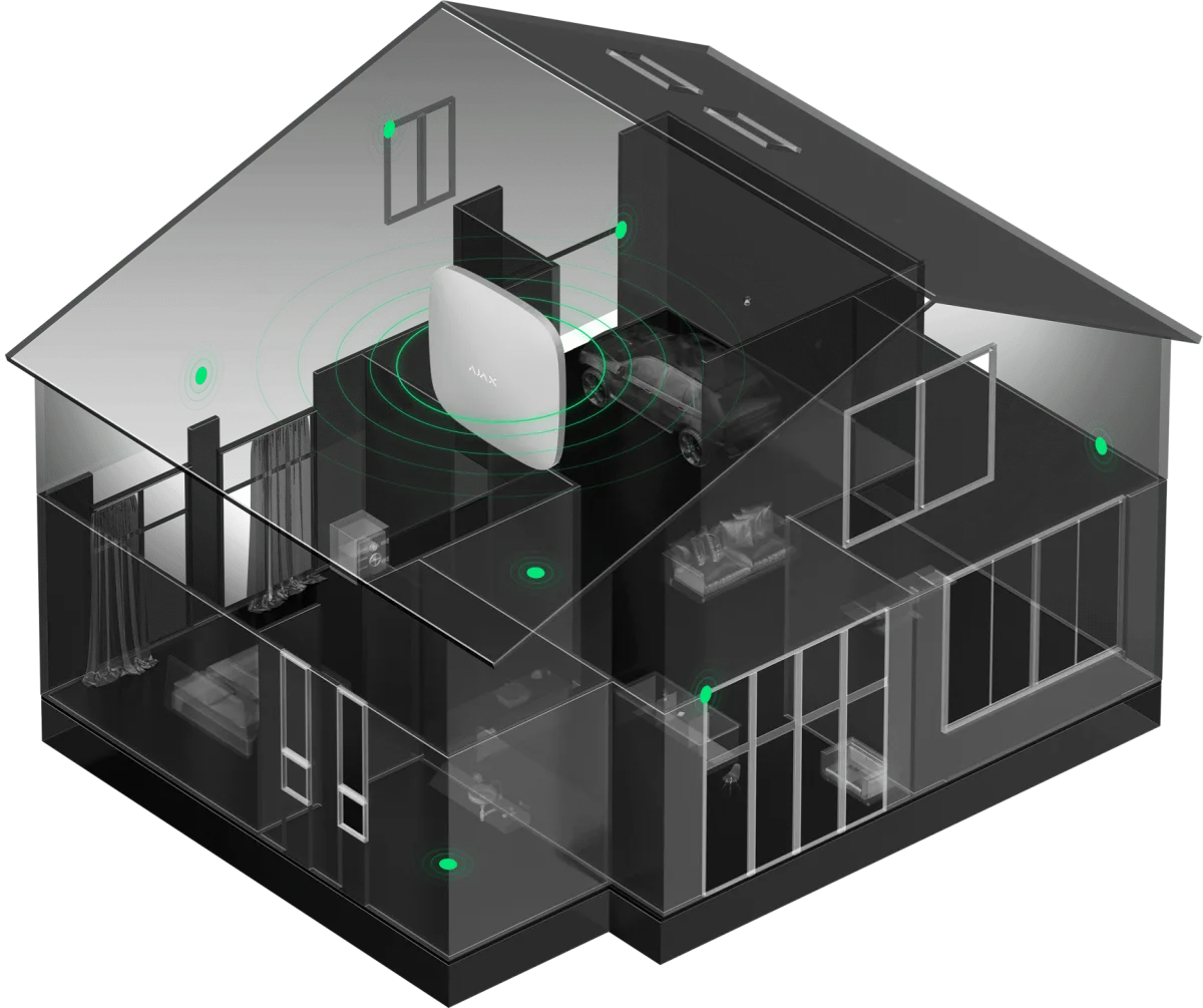 Installation d'alarme sans fil dans une maison